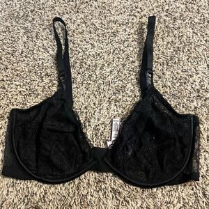 Victoria's Secret Unlined Demi Black Bra Size 36DD